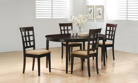 Dark Brown / 5 Pc. Table, 4 Chairs