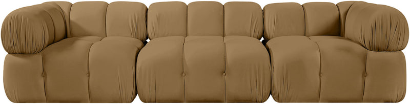 Orin - Velvet Performance Fabric Upholstered 3 Piece Modular Sofa