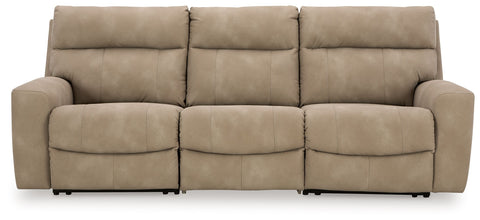 Beige / 3 Pc. Power Reclining Sectional Sofa