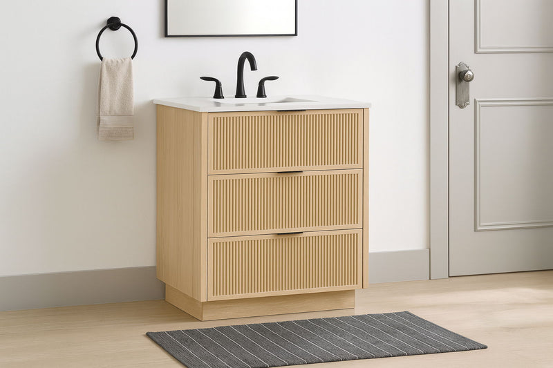 Willard - Engineered Stone And Solid Wood Bathroom Vanity