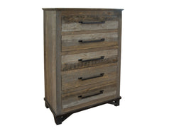 Loft Brown - 5 Drawer Chest - Two Tone Gray / Brown