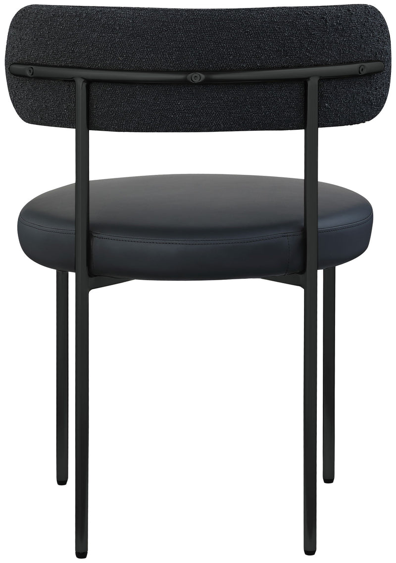 Beacon - Faux Leather Dining Chair With Black Legs (Set of 2)
