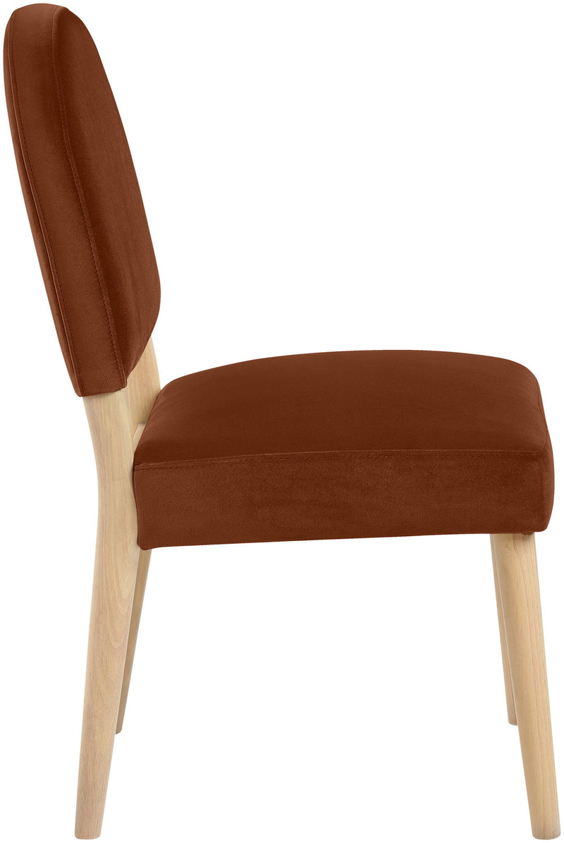 Varinelle - Velvet Dining Chair (Set of 2) - Natural Frame
