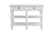 Rorratt - Kitchen Island - Marble Top & White