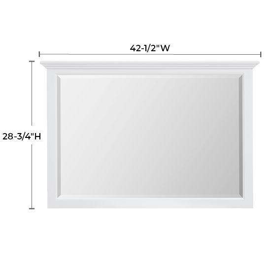 McKenzie - Beveled Mirror - Snowbound