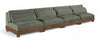 Turin - 4 Piece Fabric Upholstered Modular Armless Sofa