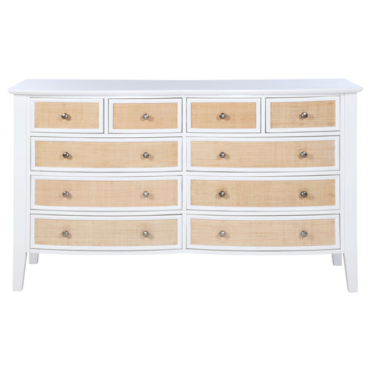 Bexhill - 10-Drawer Dresser Cabinet - White