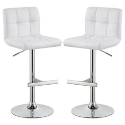 Lenny - Upholstered Adjustable Bar Stool (Set of 2)