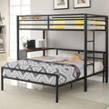 Fisher - Twin Over Twin Workstation Loft Bed Set - Gunmetal