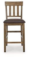 Urbinforte - Upholstered Barstool (Set of 2) - Light Brown