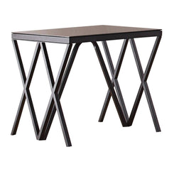 Magenta - End Table - Glass Top & Black