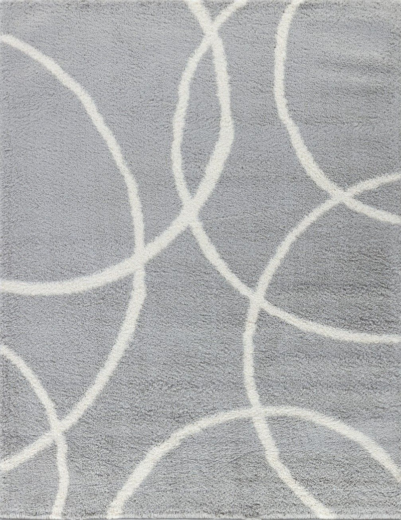 Loft Shag - 5' 3" X 7' Shaggy Area Rug - Gray
