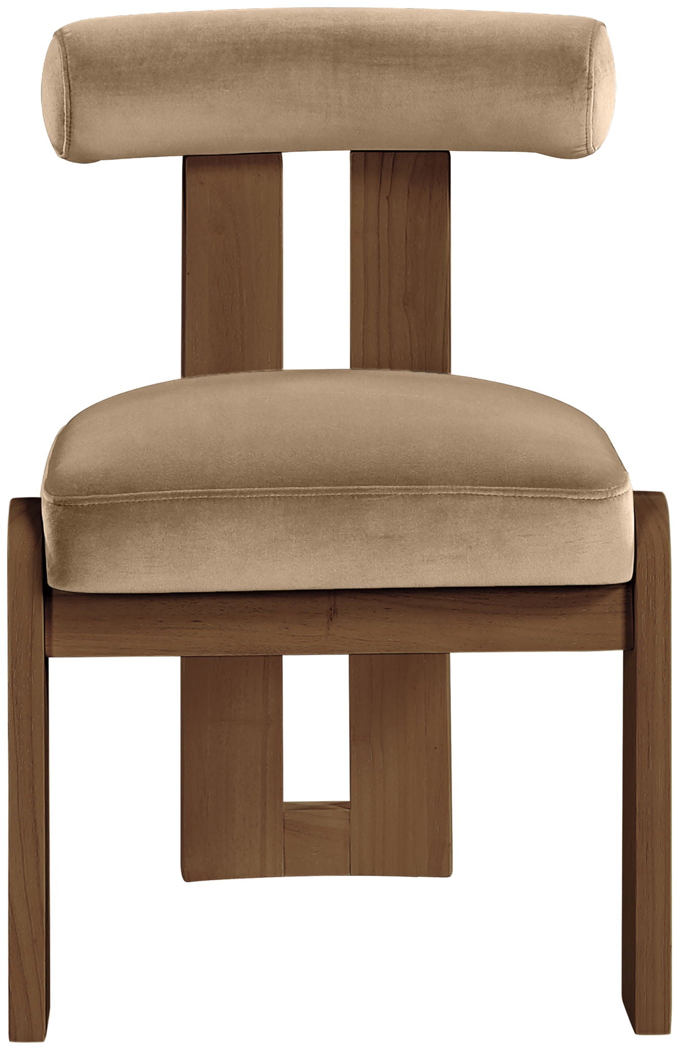 Arienzo - Performance Fabric Upholstered Dining Chair (Set of 2) - Walnut Base