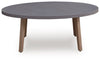 Harmony Headlands - Oval Cocktail Table - Natural / Gray