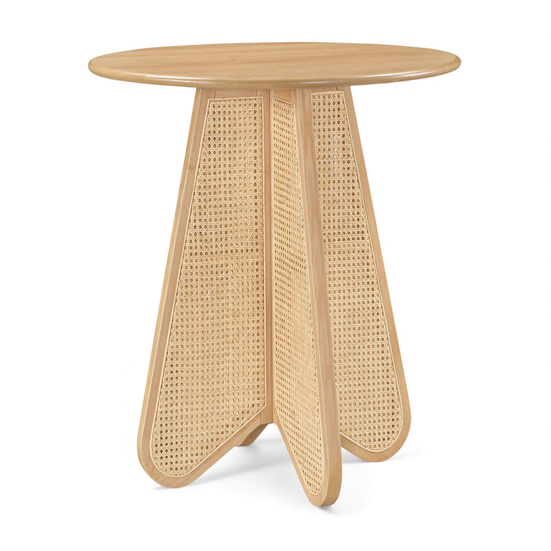 Butterfly - Solid Wood And Natural Cane Table With Natural Top