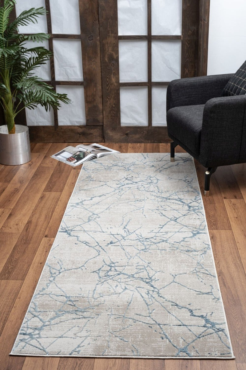 Elegance - 5'3" X 7'3" Area Rug - Blue, Polyester