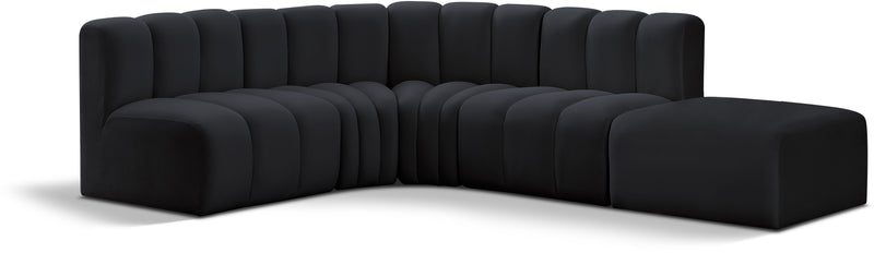 Arc - Velvet 5 Piece Corner Modular Sofa