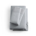 Linen-Weave Cotton King Sheet Set - Fog