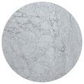 Bartole - Round Italian Marble Top Dining Table - White