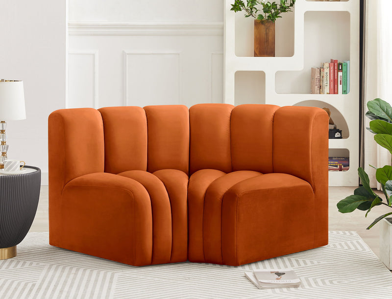 Arc - Velvet 2 Piece Modular Sofa