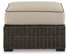 Coastline Bay - Ottoman With Cushion - Brown