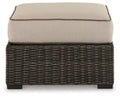 Coastline Bay - Brown - Ottoman With Cushion