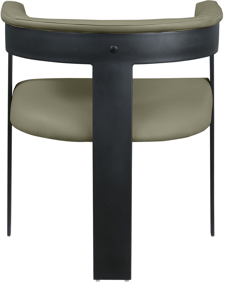 Romeo - Faux Leather Dining Chair With Black Base (Set of 2)