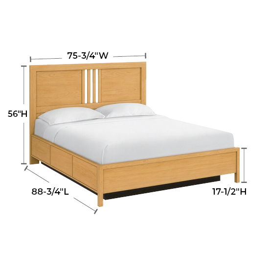 Bailey - California King Storage Bed - Natural