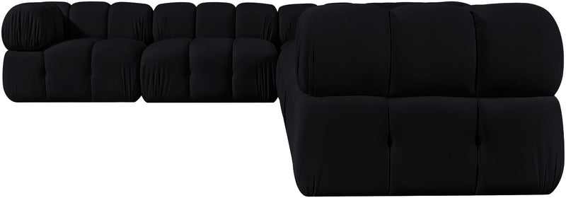 Orin - L-Shaped Velvet 6 Piece Modular Sectional