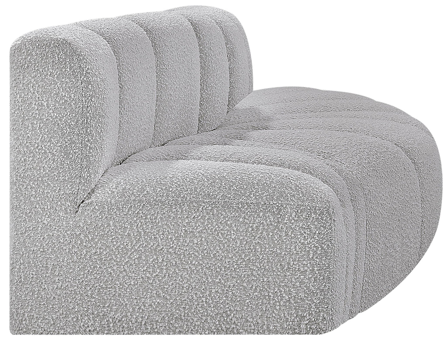 Arc - Boucle Fabric 3 Piece Modular Sofa