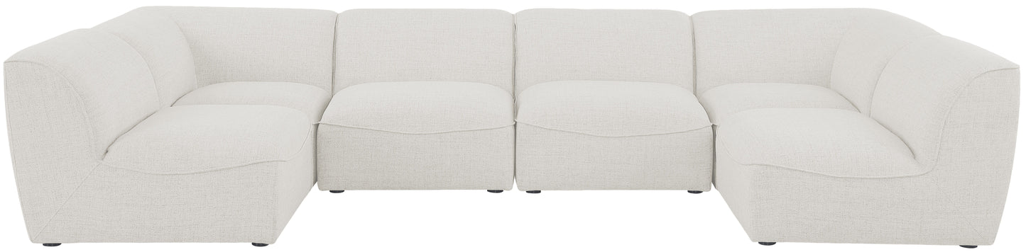 Miramar - Modular Sectional 6 Piece - Cream