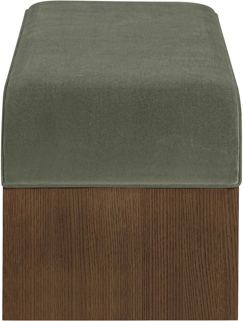 Sable - 52" Velvet Performance Fabric Upholstered Bench