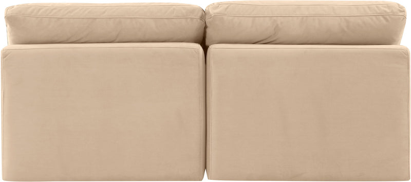 Indulge - Velvet 2 Seat Modular Armless Sofa