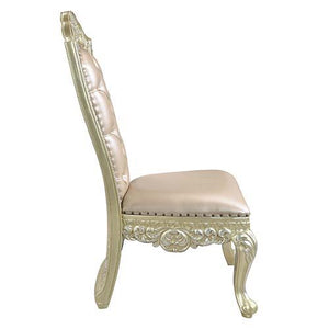 Vatican - Side Chair (Set of 2) - PU & Champagne Silver Finish