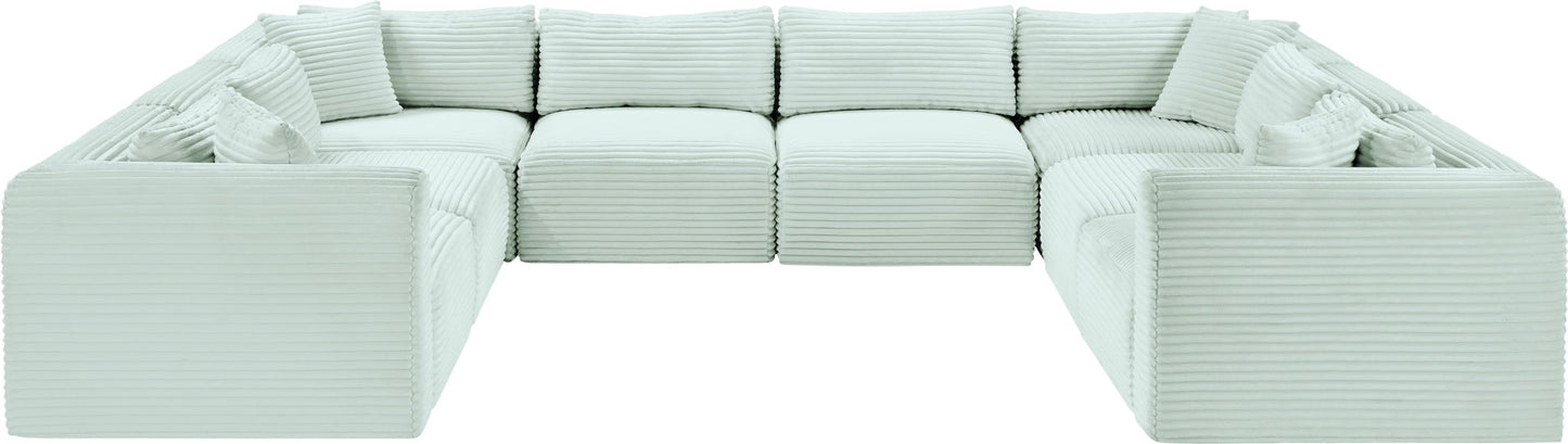 Shaggy - 8 Piece Modular U-Shaped Sectional