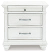Kanwyn - Three Drawer Night Stand - Whitewash
