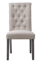 Yabeina - Side Chair (Set of 2) - Beige Linen & Gray Finish