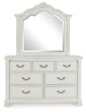 Montelaine - Antique White - Dresser And Mirror