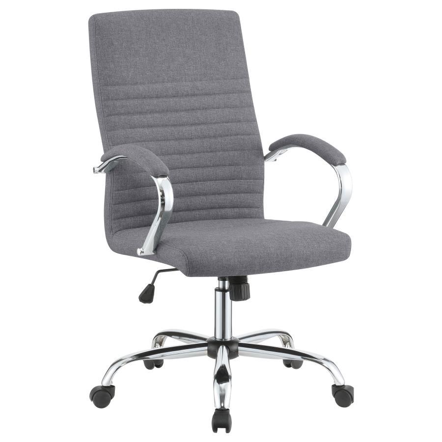 Abisko - Upholstered Adjustable Home Office Desk Chair - Gray