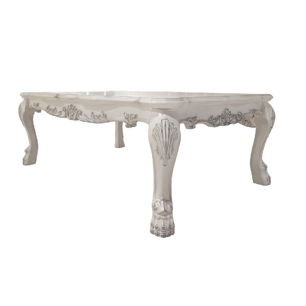 Dresden - 54" Coffee Table - Bone White