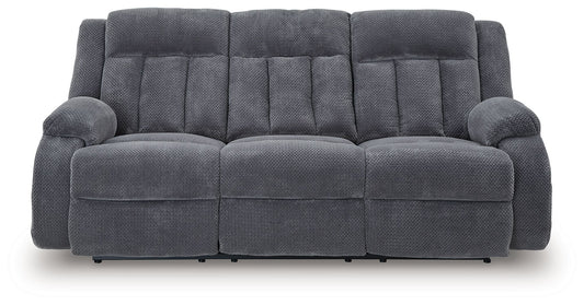 Observation - Steel - Reclining Power Sofa With Drop Down Table