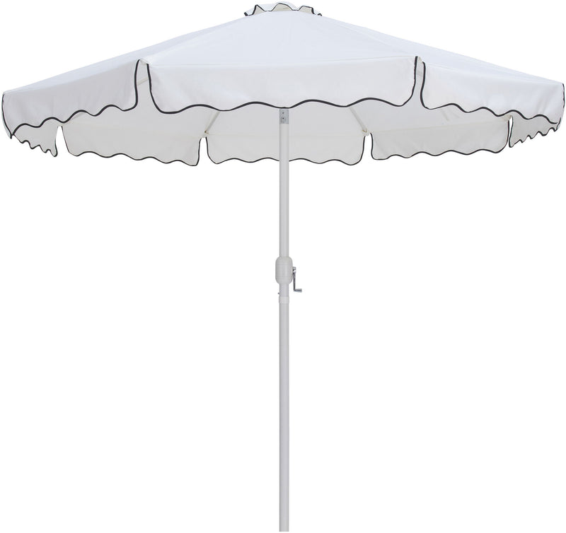 Amalfi - Aluminum Patio Umbrella - Black Base / White Pole