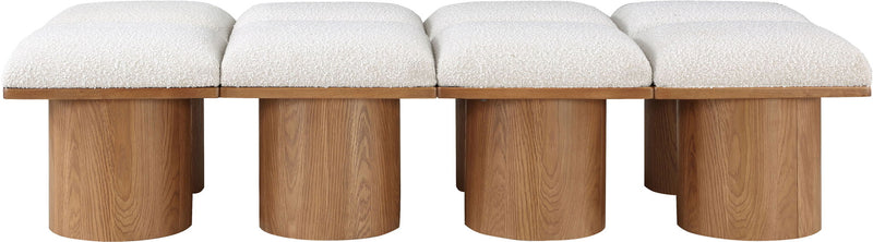 Pavilion - 8 Piece Modular Bench With Brown Base