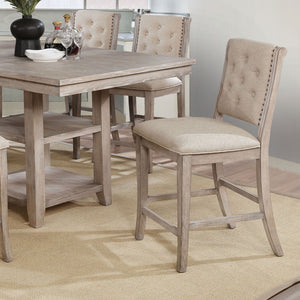 Ledyard - Counter Height Side Chair (Set of 2) - Rustic Natural Tone