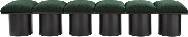 Pavilion - 6 Piece Modular Bench With Black Base