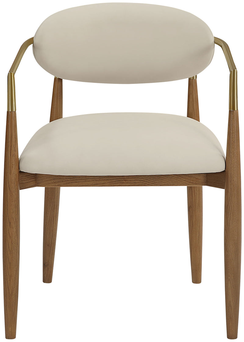 Riccio - Dining Arm Chair (Set of 2) - Walnut Frame