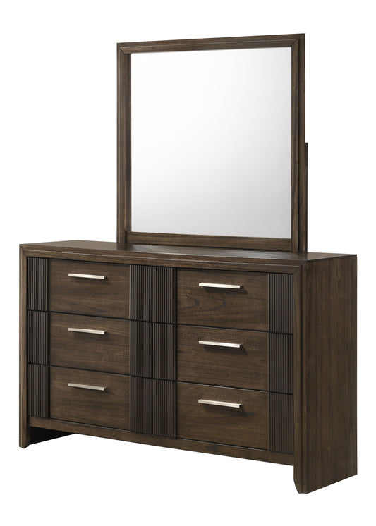 Carlton - Dresser & Mirror - Brown