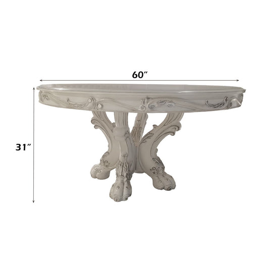 Dresden - Round Dining Table - Bone White
