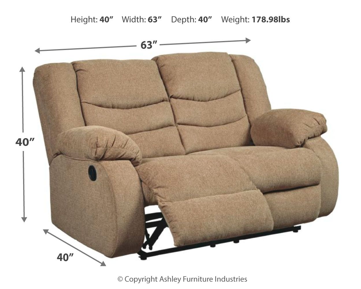 Tulen - Reclining Loveseat