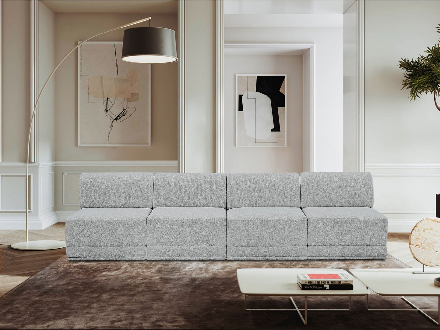 Ollie - 4 Seat Armless Modular Sofa